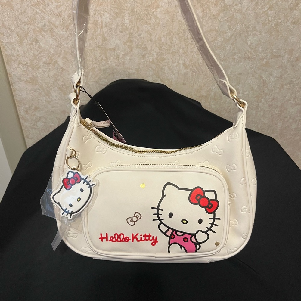 Hello Kitty White Shoulder Bag with Red Accents